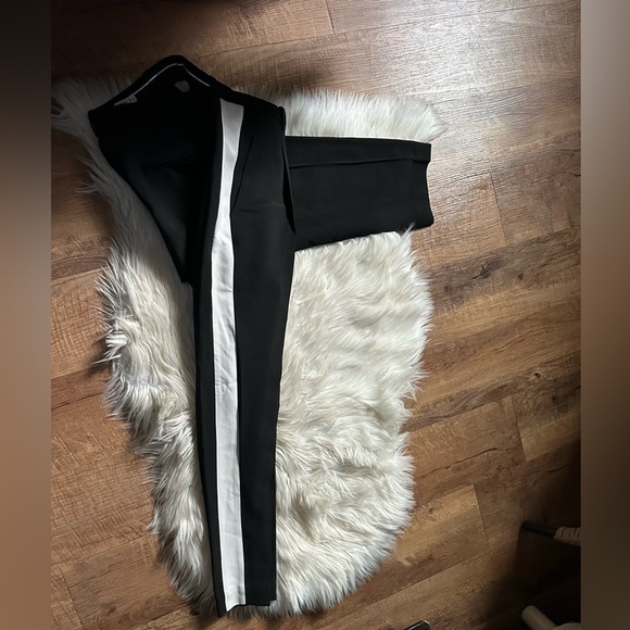 & OTHER STORIES Grosgrain Side Panel Trousers In Black - Picture 7 of 7